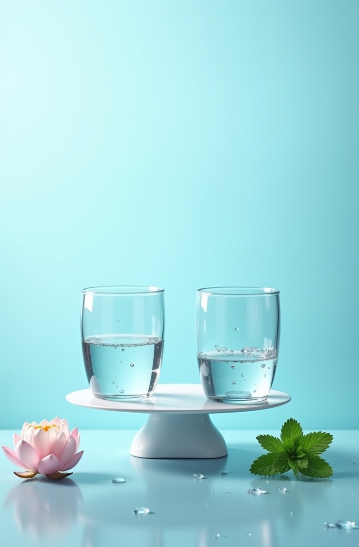 Clean, filtered water in a glass